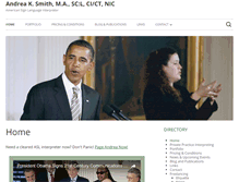 Tablet Screenshot of andreasmithinterpreting.com